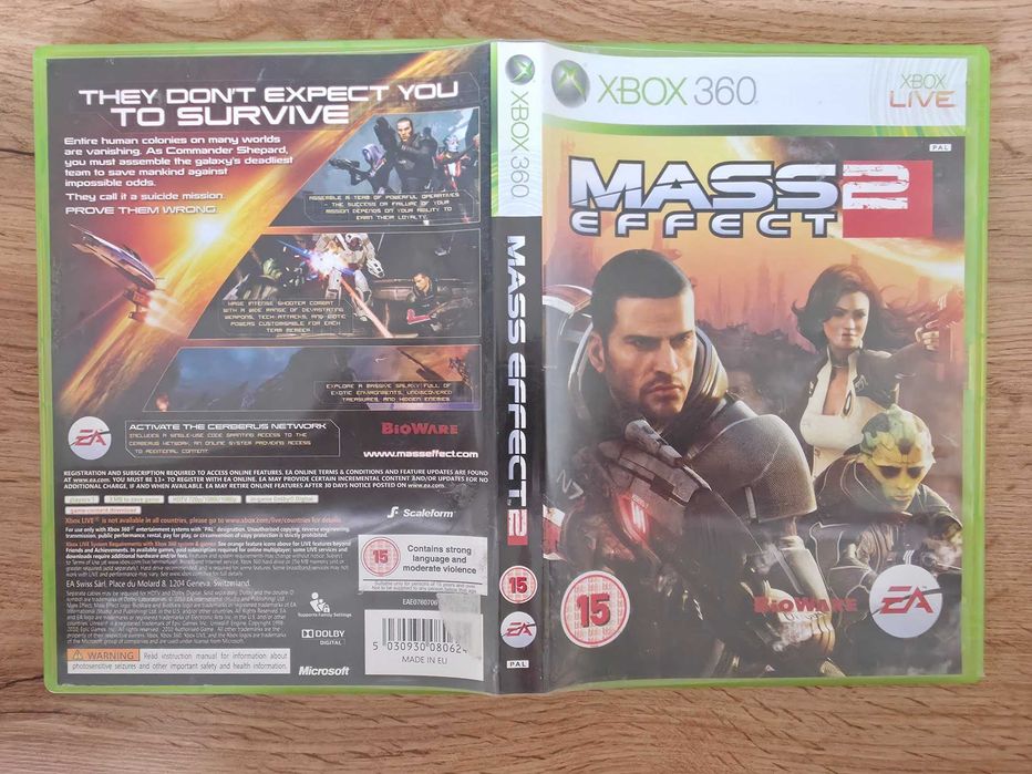 Mass Effect 2 за Xbox 360 | Тествана и работи отлично | Съвместима с по-нови Xbox конзоли