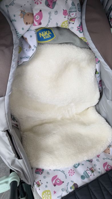 Санки теплые с колесами Nika