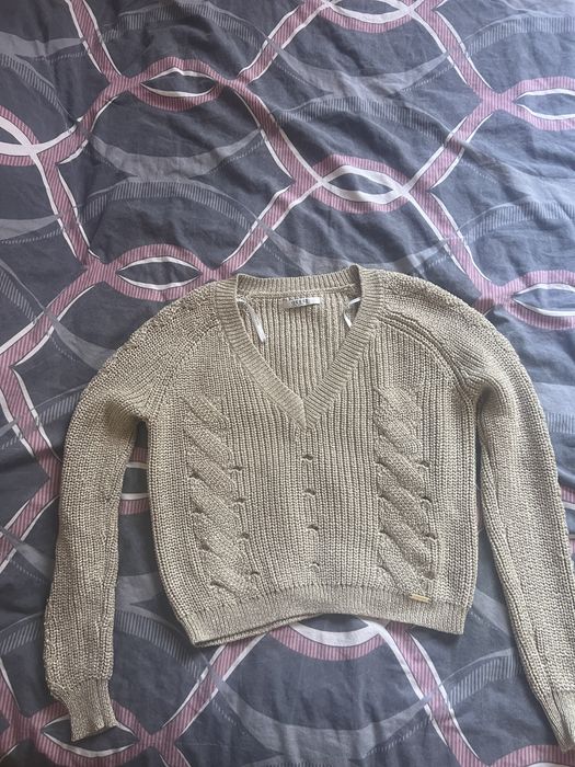 Златист пуловер/блузка guess