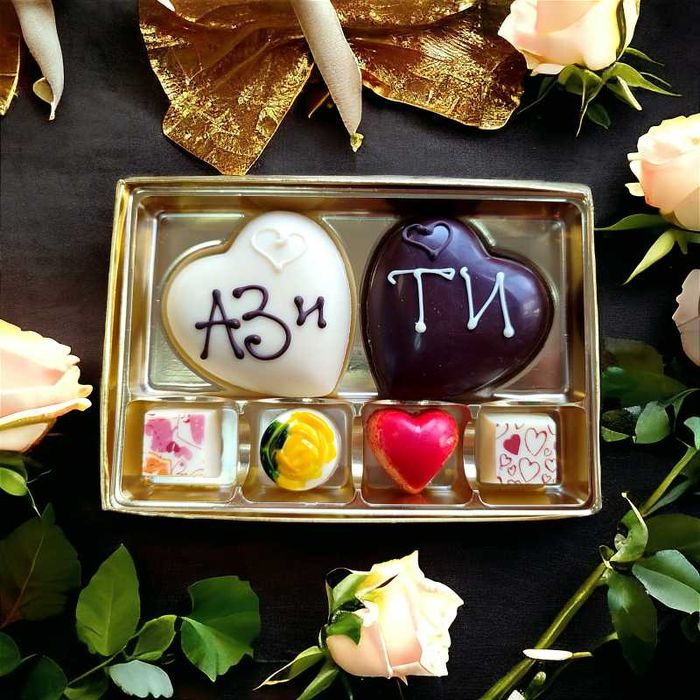 Шоколадови сърца Подарък за Свети Валентин