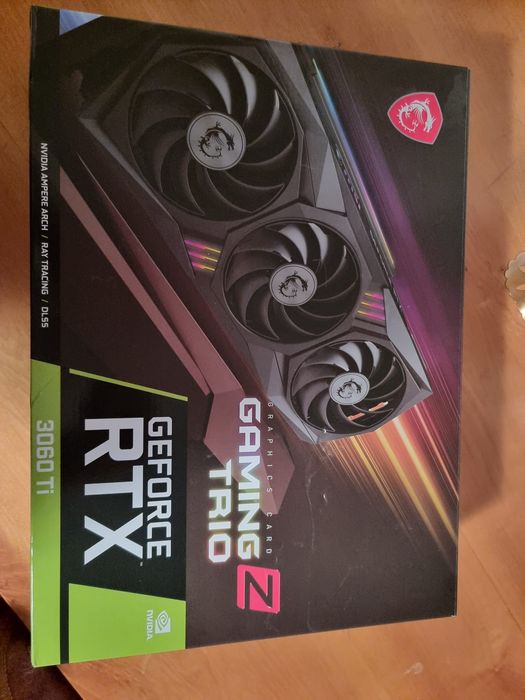 Placa video MSI GeForce® RTX™ 3060 Ti GAMING Z TRIO 8G LHR, 8GB