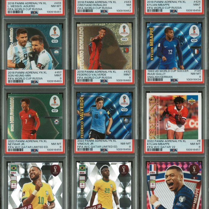 Panini Topps diverse Carduri/Stickere autentificate si gradate de PSA