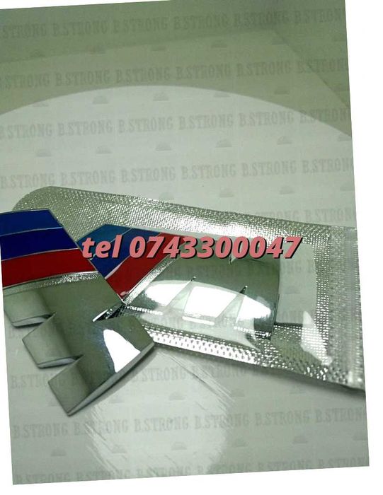 Sigla Metalica Crom Mpower Bmw Pentru Spate Portbagaj