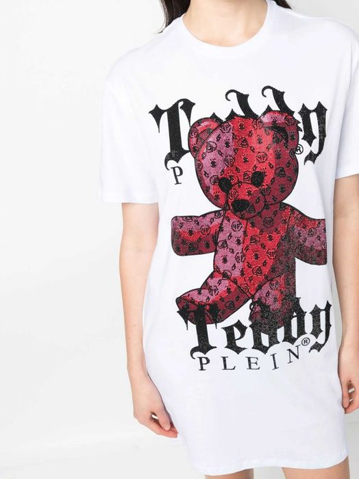 Philipp Plein 
Рокля тип тениска Teddy Plein с кристална украса