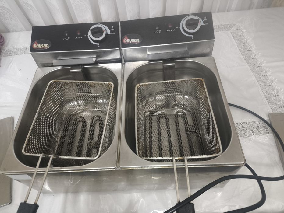 Фритюрница Baysan (2 секции) для кафе и фаст-фуда