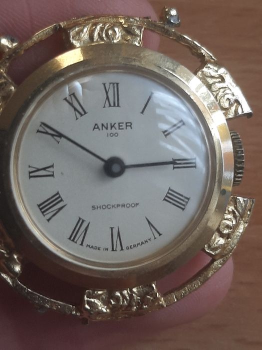 Ceas vintage pandantiv/ de mână ANKER 100 Shockproof – Mecanic, Made in Germany