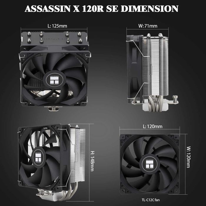 Cooler CPU Aer Thermalright Assassin X120 Refined SE,4 cond,AMD Intel