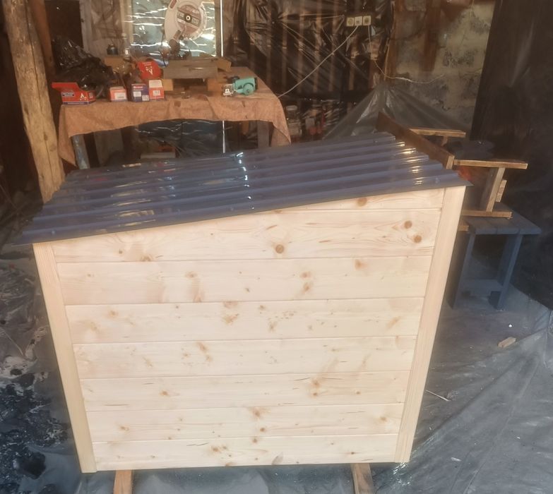 дом для собаки имитая бруса