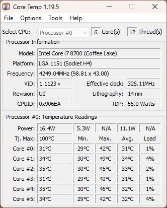 Procesor i7 8700 lga 1151 6nuclee