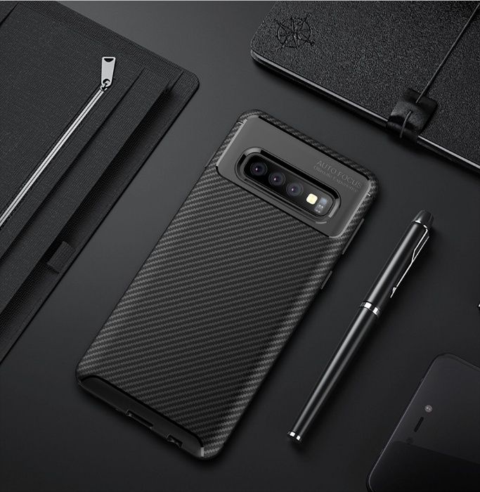Samsung S9 S9 PLUS S10 10 Plus - Husa Autofocus Line Silicon Neagra