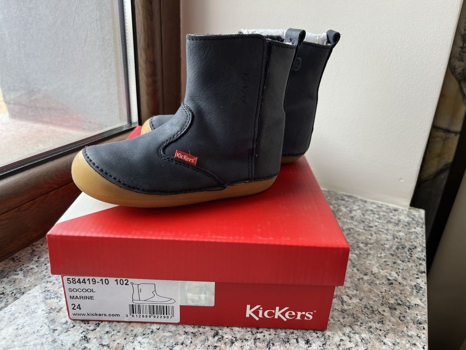 Cizme Kickers primavara toamna piele naturala marimea 24