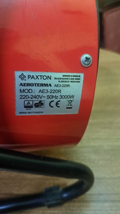 Vînd aerotermă Paxton  in stare perfectă de funcționare