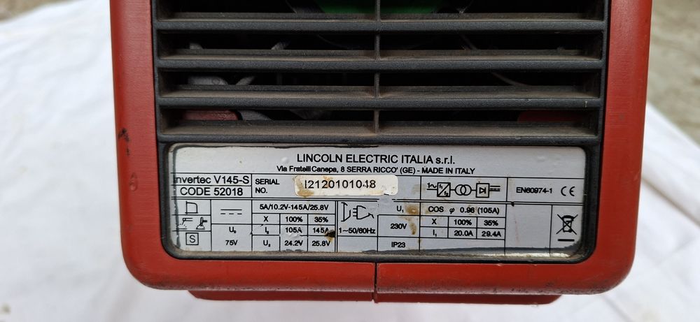 Lincoln Electric Invertec V145-S aparat sudura invertor TIG