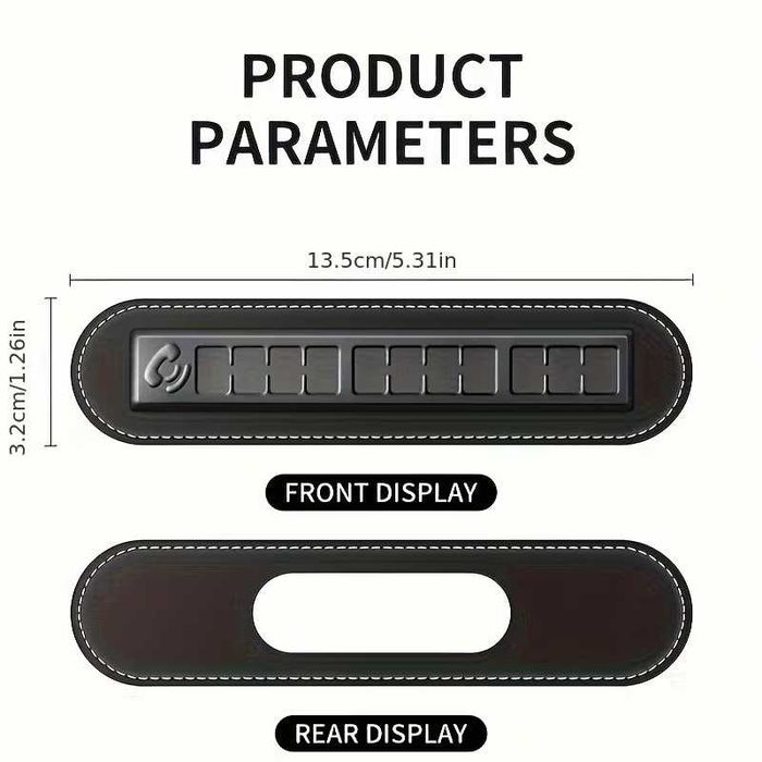 Suport numar telefon parcare auto
