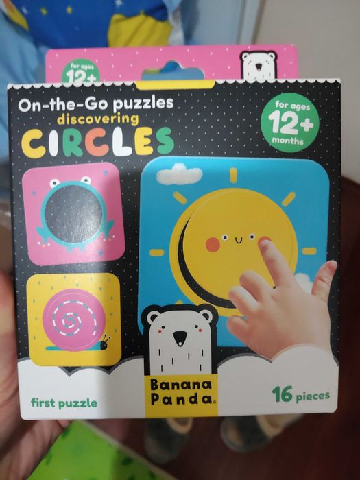 Puzzle banana panda bebeluși