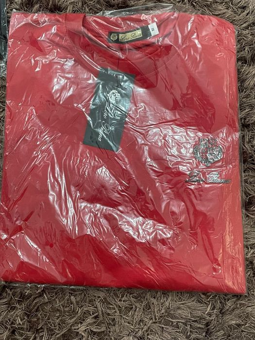 Tricou Loro Piana roșu – 100% bumbac – nou cu etichetă