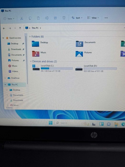 HP Laptop 15-FHD-Core i5-8250U 3.4 GHz-8GB DDR4-SSD 256Gb Win 11-4ore