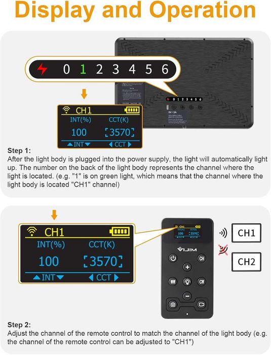 Професионално осветление  с дистанционно управление 	PICTRON