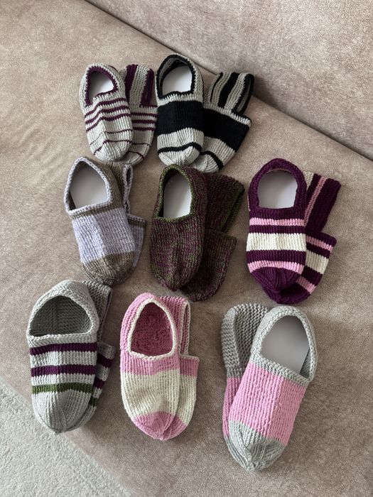 Продам вязаные тапочки