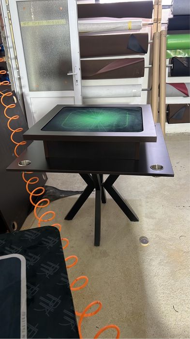 Masa de remi personalizata cu logo tau | mese remi personalizate CustomTables.eu stoc
