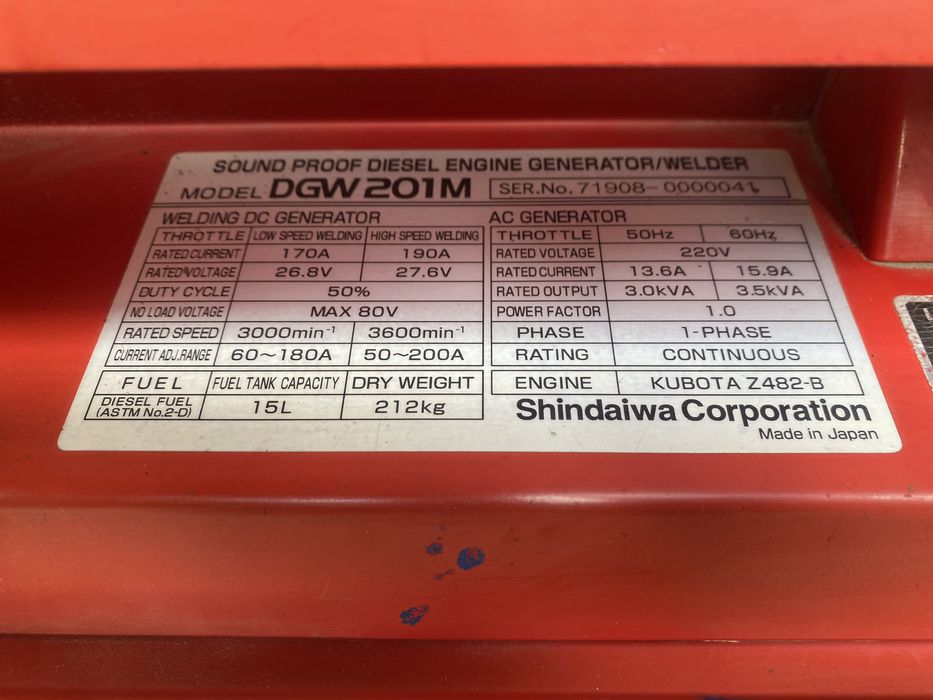 Aparat de sudura profesional cu motor diesel