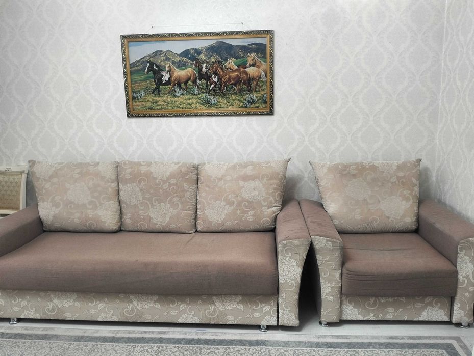 Срочно продаётся диван+1 кресло, состояние хорошие