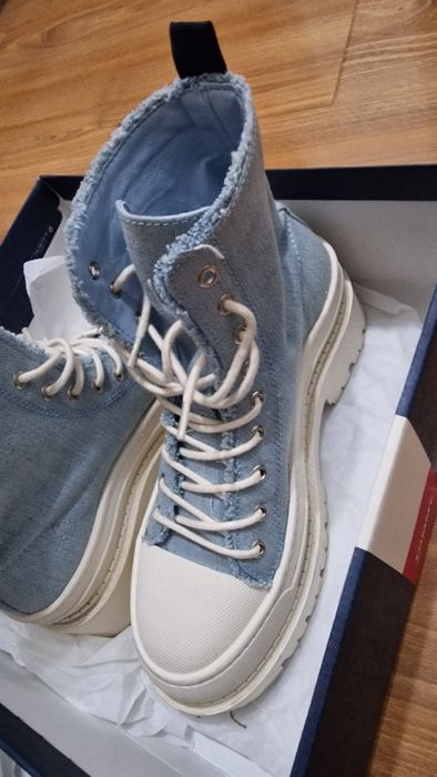 Teniși Tommy J - Botine cu șireturi