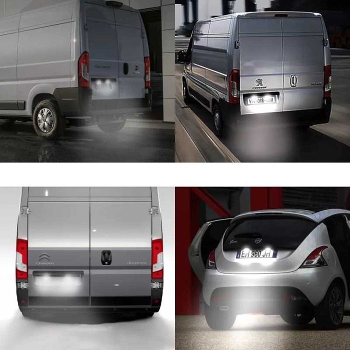Lampi LED numar Fiat Ducato, Peugeot Boxer, Citroen Jumper - Fara Eroare