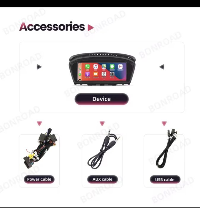 Navigatie Carplay Touchscreen Bmw e90/E60 (Doar sistem CIC)