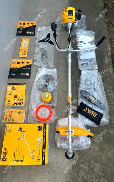 Бепул доставка 4х тактный бензиновый триммер Rolf новый