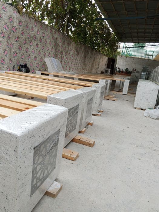 Бетоны скамейка урна вазон кашпо