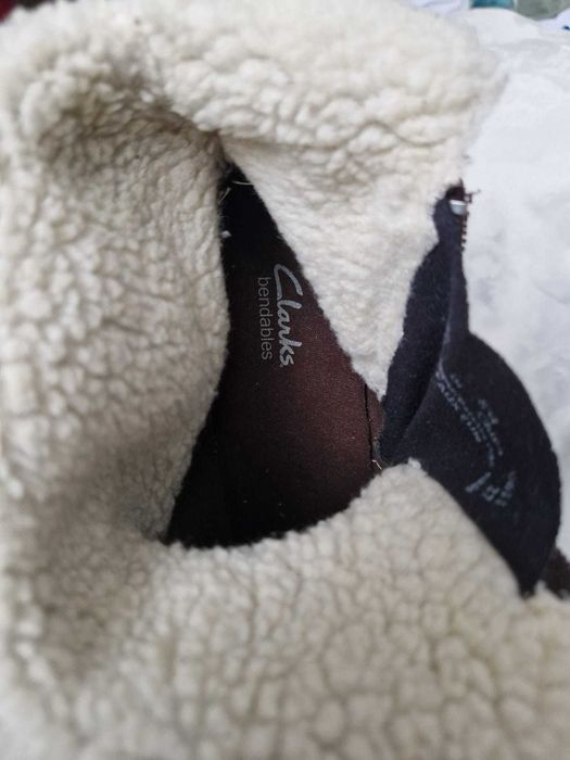 Ghete Clarks piele naturală, călduroase, mărimea 38