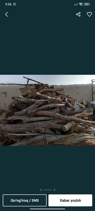 Quruq oʻtinlar sotiladi