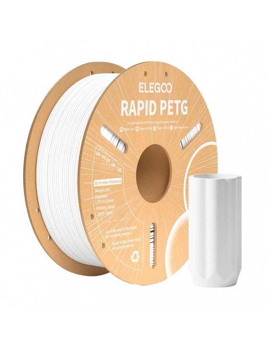 Filament imprimanta 3D ELEGOO Rapid PETG (alb)