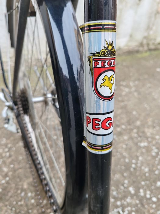 Bicicletă semicursieră Pegas 2128 Torpedo și o șa și ghidon