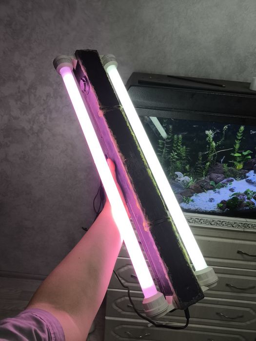 Декор  коряга лампа для аквариума