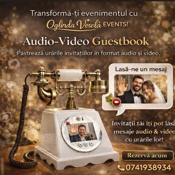 Video guestbook/Alcool test/ Spot/ Baloane fum/Oglinda foto/ Fum greu