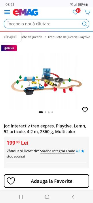 Tren lemn lidl playtive