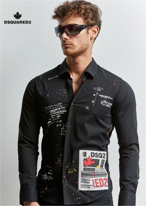 Dsquared2 мъжка черна риза • high grade • всички размери