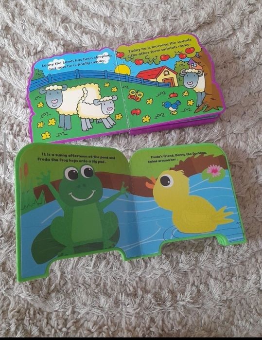 carte carti noi engleza bebe bebelus copil lemn Lenny Lamb Freda frog