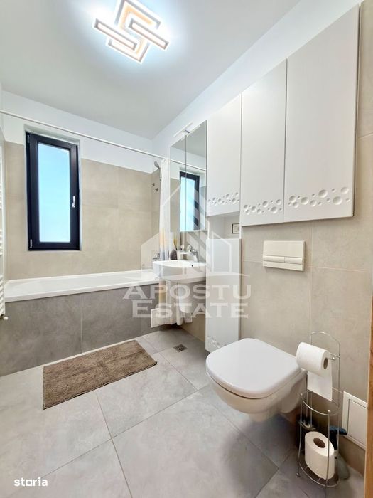 Apartament cu 3 camere mobilat la etajul 2 cu lift in Giroc la asfalt.