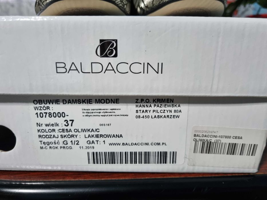 Pantofi cu toc Baldaccini nr.37 culoare auriu