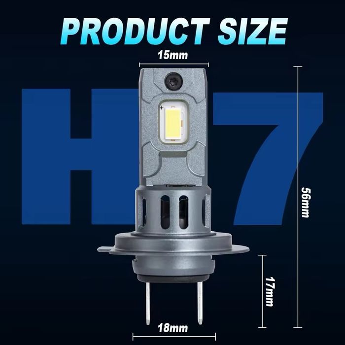 Kit Becuri Led H7 200W/24000Lumeni/6000K Canbus