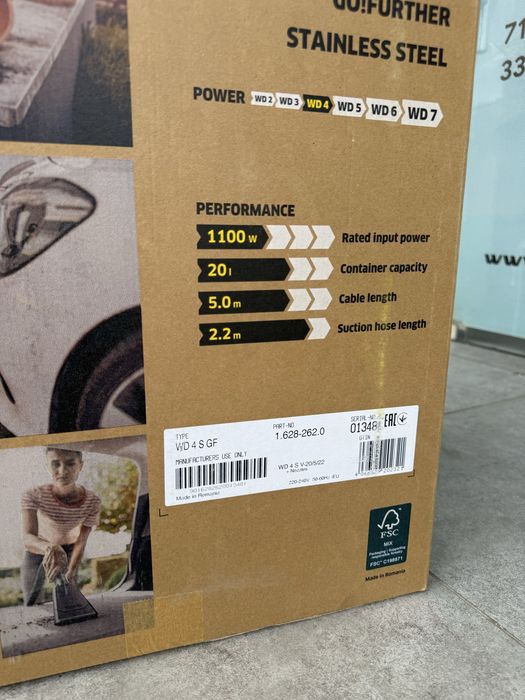 Karcher WD4 S GO suxoy/vlajniy