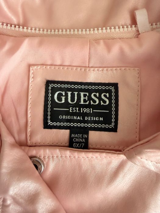 Кожено яке за момиче GUESS