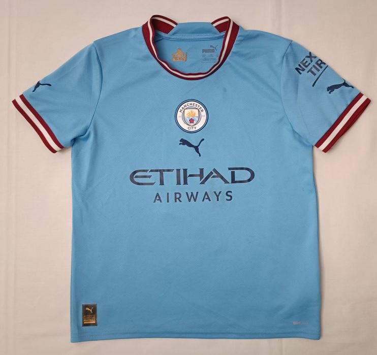 Puma Manchester City #9 Haaland Home Jersey оригинална тениска ръст 137-147см 11-12 години Пума Манчестър Сити фланелка