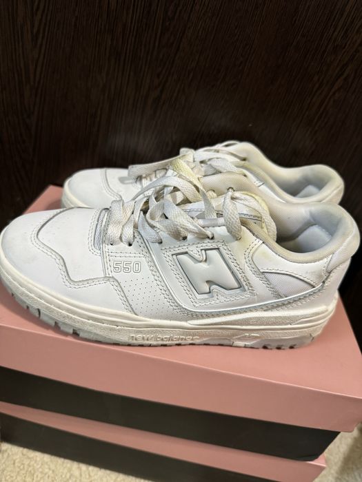 Кроссовки кожа белые