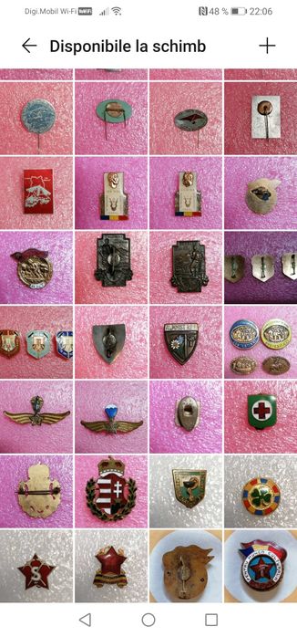 Insigna, insigne, breloc, brelocuri disponibile la schimb