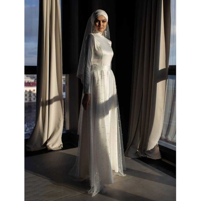 Свадебное платье на никах