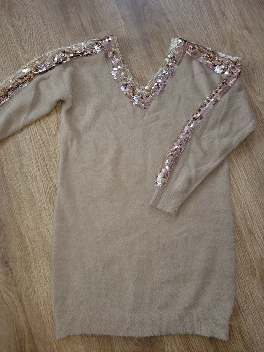 Ефектен нов пуловер с пайети